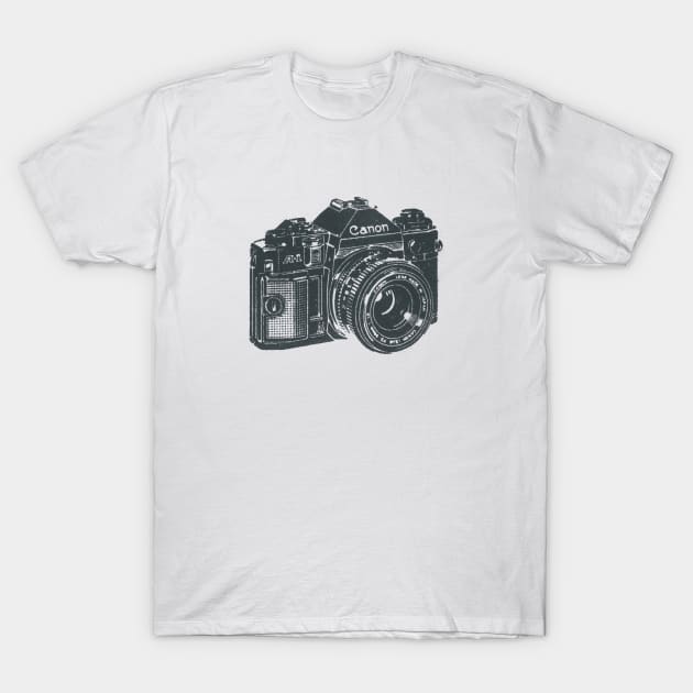 Canon A-1 35mm Film camera T-Shirt by chris@christinearnold.com